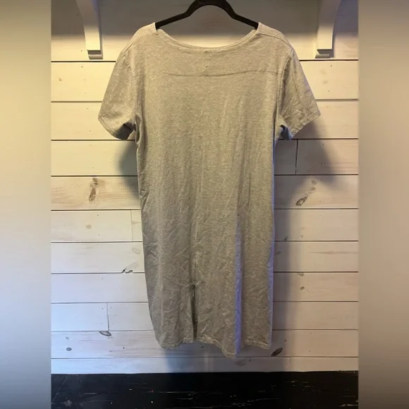 Ning Meng Gray T-shirt Dress Flower on Front Size XXL - Picture 3 of 4